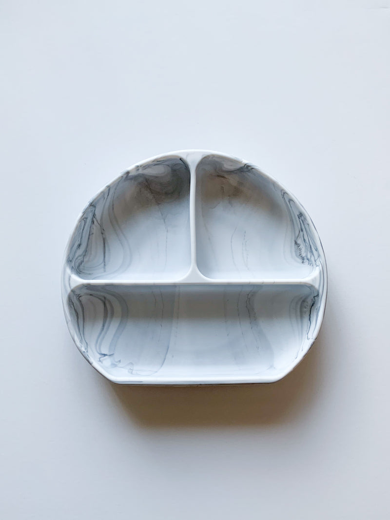 Divided Suction Plate - Marble
